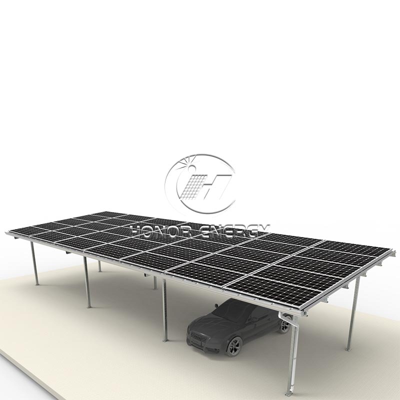 Steel Four Post Post Solar Car Auto -kiinnitys