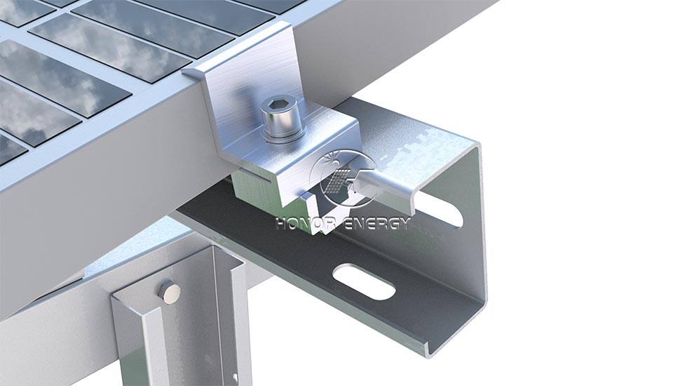 Steel Multiple Row Type Solar Farmland Mount