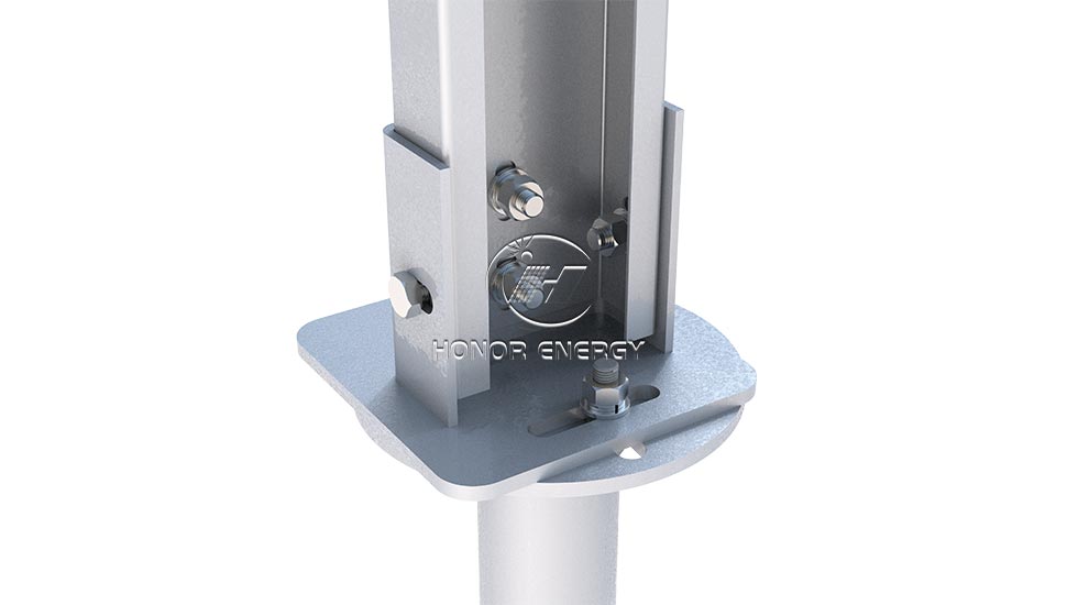 Steel Multiple Row Type Solar Farmland Mount