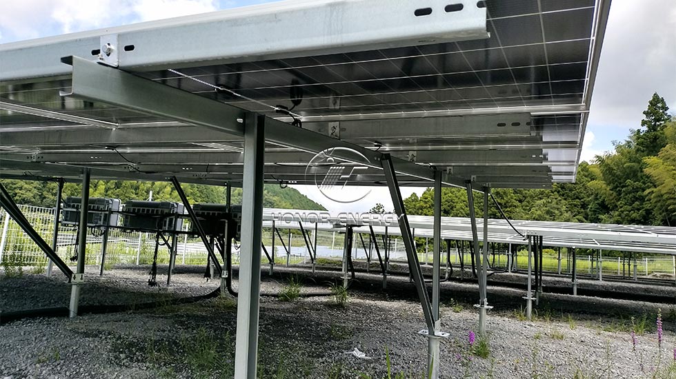 Steel Multiple Row Type Solar Farmland Mount