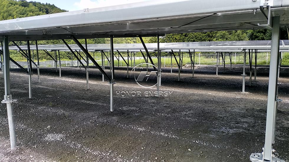 Steel Multiple Row Type Solar Farmland Mount