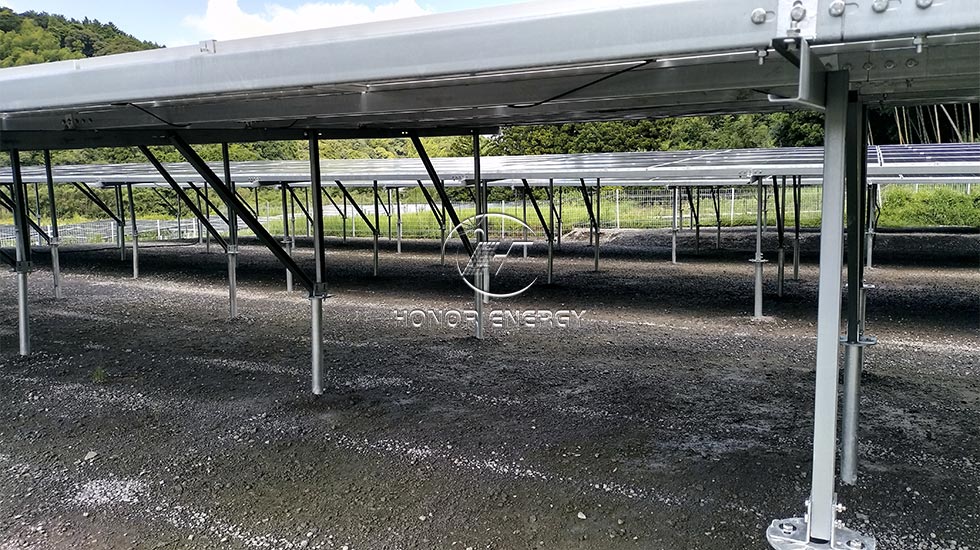Steel Multiple Row Type Solar Farmland Mount