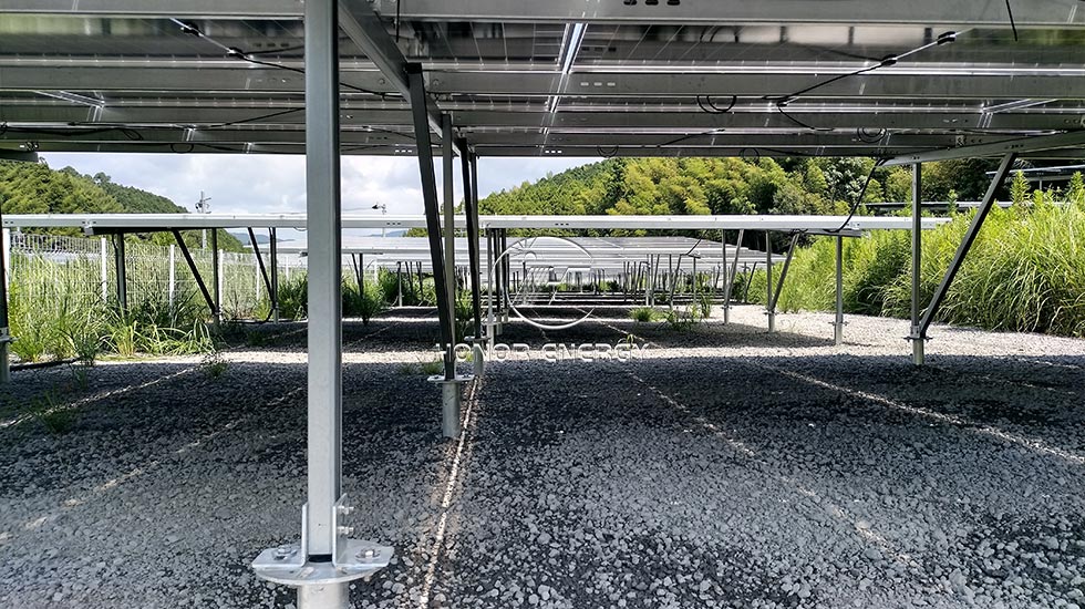 Steel Multiple Row Type Solar Farmland Mount