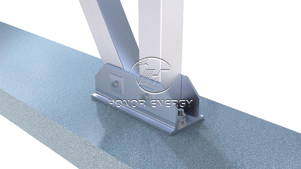 Aluminum W Type Solar Carport Mount